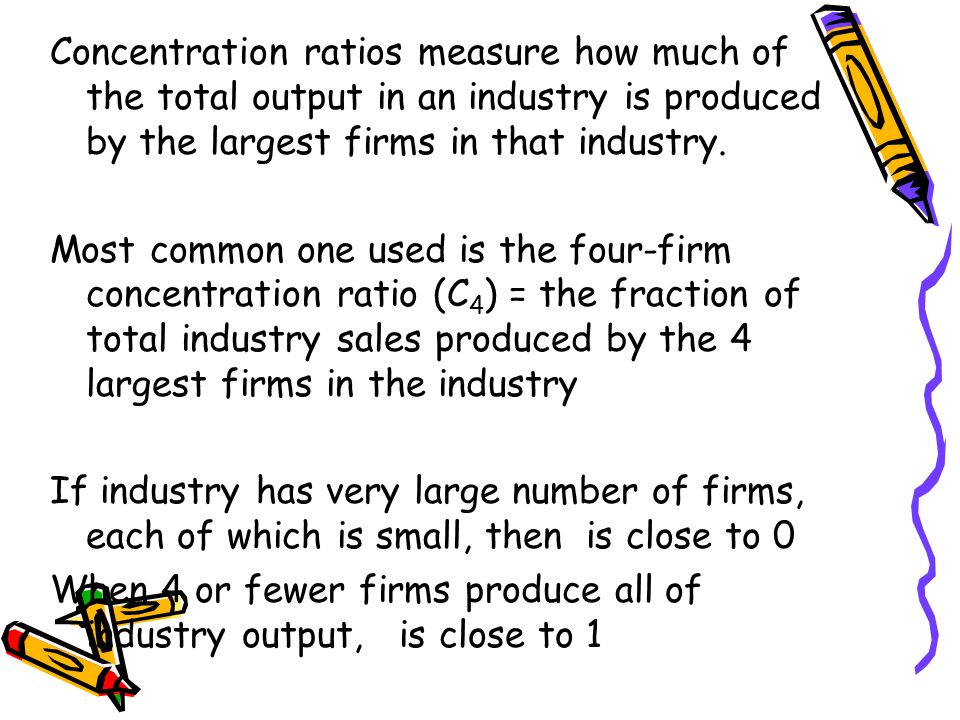 Four firm concentration ratio essay